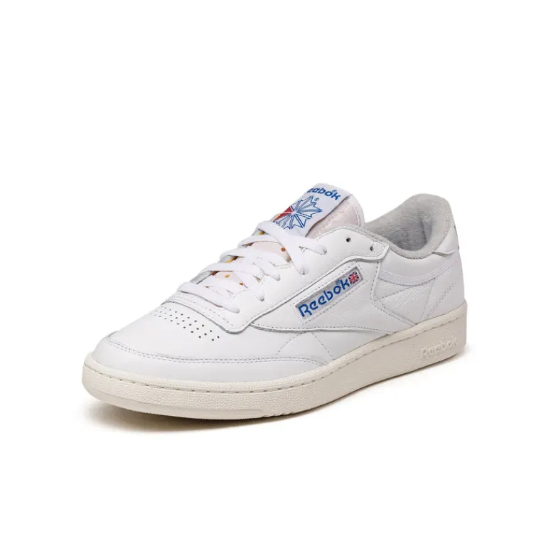 Leder Sneaker|Weiße Sneaker*Reebok Club C 85 Vintage Footwear White / Chalk / Vector Blue
