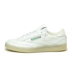 Leder Sneaker|Weiße Sneaker*Reebok Club C 85 Vintage White / Glen Green