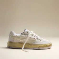 Leder Sneaker|Weiße Sneaker*Reebok Club C LTD Wax Moon White