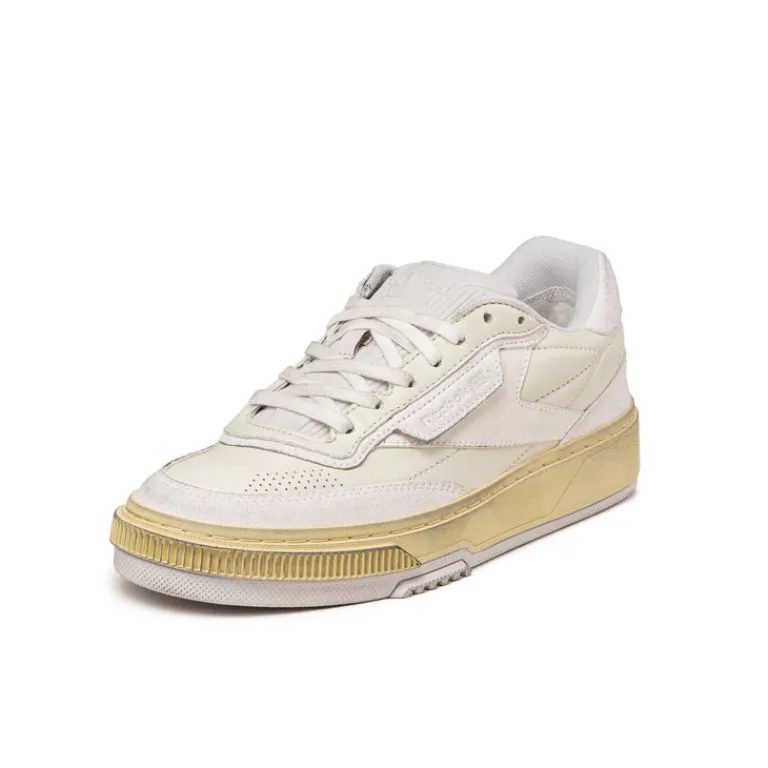 Leder Sneaker|Weiße Sneaker*Reebok Club C LTD Wax Moon White