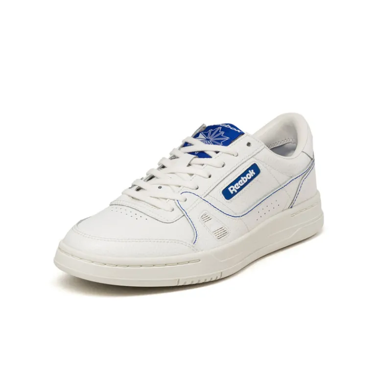 Leder Sneaker|Weiße Sneaker*Reebok LT Court Premium Blue Stitch