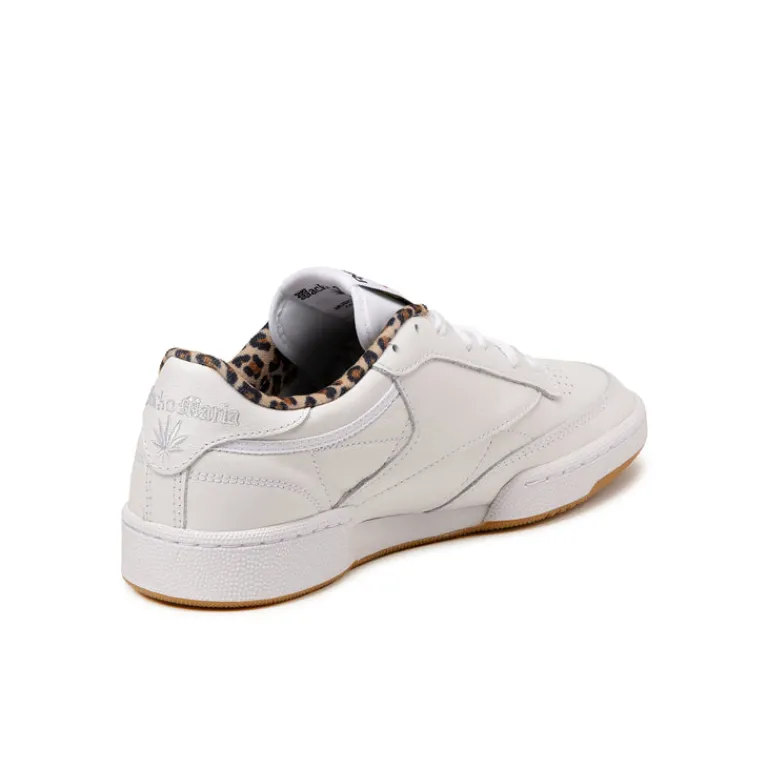 Leder Sneaker|Weiße Sneaker*Reebok x Wacko Maria Club C 85 Vintage Footwear White / Leopard / Gum