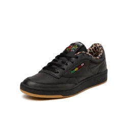 Leder Sneaker*Reebok x Wacko Maria Club C 85 Vintage Black / Leopard / Gum