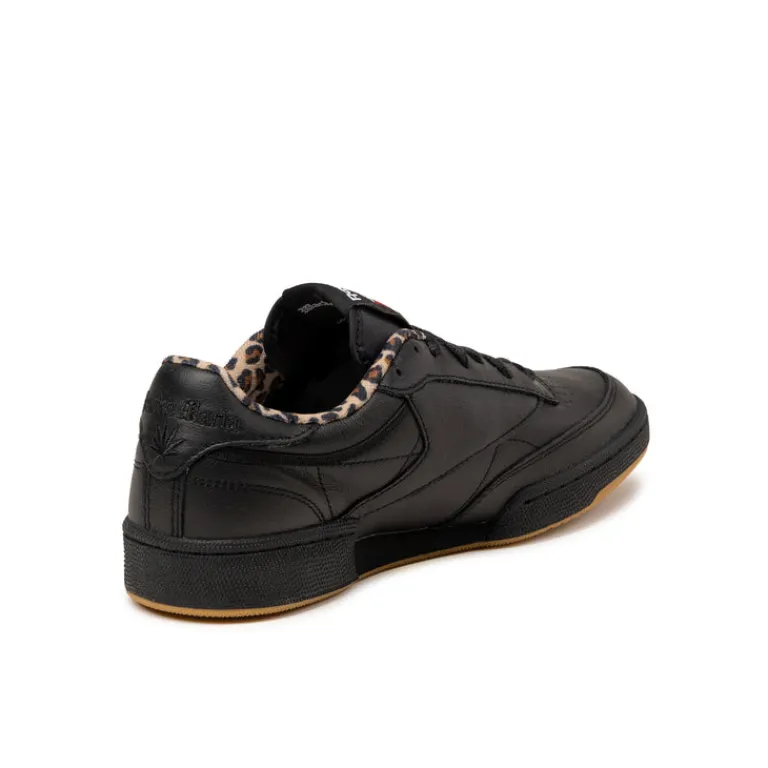 Leder Sneaker*Reebok x Wacko Maria Club C 85 Vintage Black / Leopard / Gum