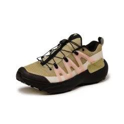 Vegane Sneaker|Outdoor Sneaker*Salomon Genesis Advanced Pale Olive Green / Black / Impatiens Pink