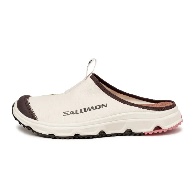 Vegane Sneaker|Mules & Slides*Salomon RX Slide 3.0 Canvas Vanilla Ice / Calla Green / Black Coffee