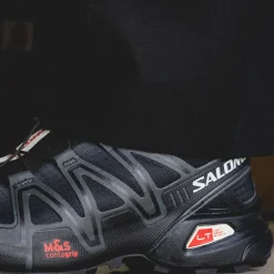 Vegane Sneaker|Outdoor Sneaker*Salomon Speedcross 3 *Dual Aura* Black / Vanilla Ice / Fiery Red