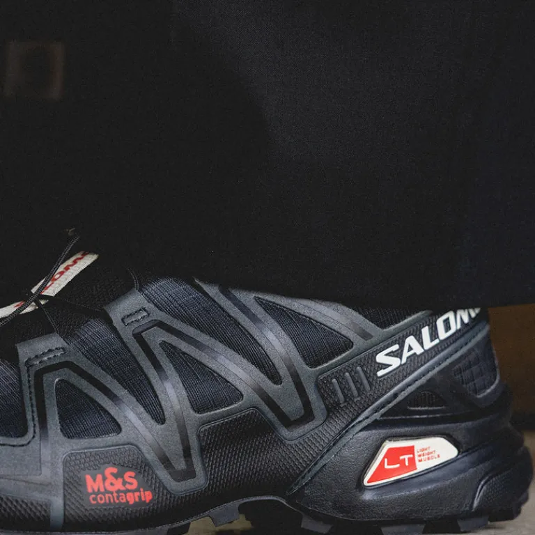 Vegane Sneaker|Outdoor Sneaker*Salomon Speedcross 3 *Dual Aura* Black / Vanilla Ice / Fiery Red
