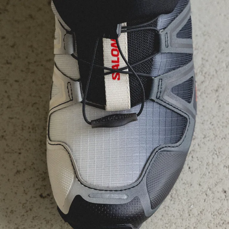 Vegane Sneaker|Outdoor Sneaker*Salomon Speedcross 3 *Dual Aura* Black / Vanilla Ice / Fiery Red