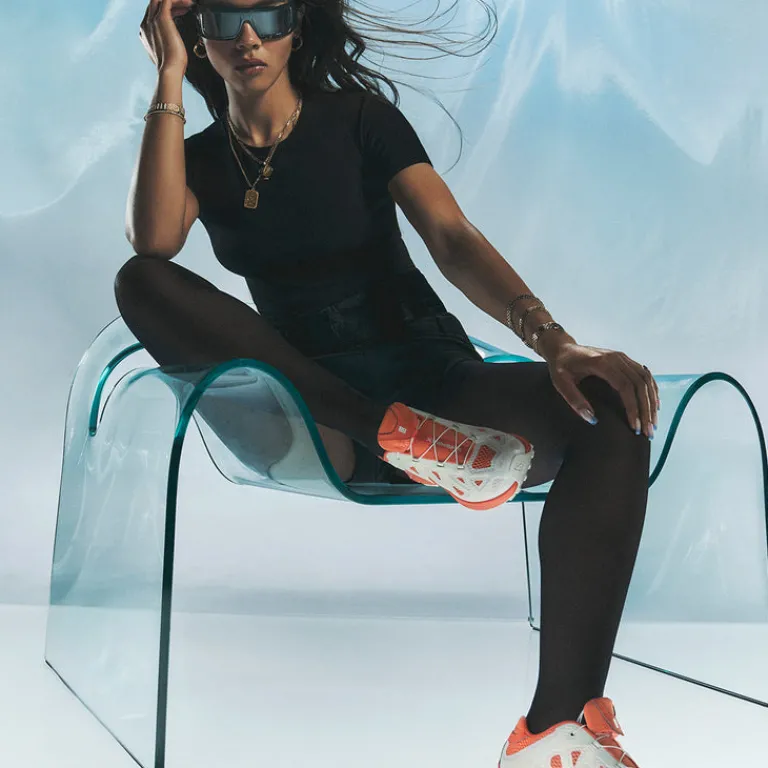Vegane Sneaker|Outdoor Sneaker*Salomon x Ama Lou XT-Whisper Void Vanilla Ice / Fusion Coral / Emberglow
