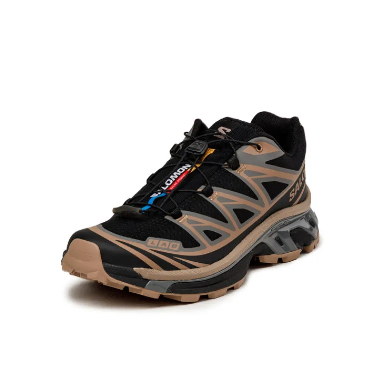 Vegane Sneaker|Outdoor Sneaker*Salomon XT-6 Black / Portabella / Pewter