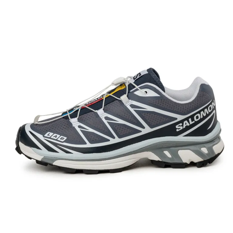 Vegane Sneaker|Outdoor Sneaker*Salomon XT-6 Grisaille / Blue Nights / Violet Tulip