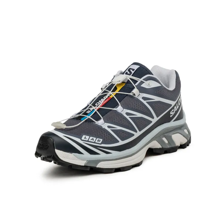 Vegane Sneaker|Outdoor Sneaker*Salomon XT-6 Grisaille / Blue Nights / Violet Tulip