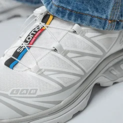 Vegane Sneaker|Outdoor Sneaker*Salomon XT-6 White / White / Lunar Rock