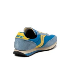 Leder Sneaker|Retro Runner*Saucony Trainer 80 Original Blue / Mustard
