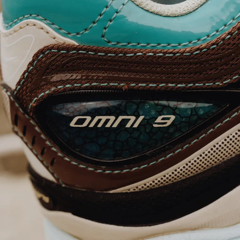 Vegane Sneaker|Retro Runner*Saucony x Footpatrol Pro Grid Omni 9 Blue / Brown