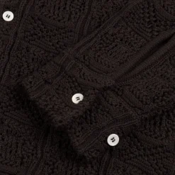 Knitwear*Sefr Myles Overshirt Heavy Roast Knit