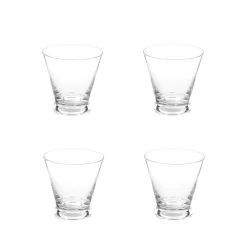 Geschirr|Küche*Service Projects Walter 03 - Coupé Set of 4 Clear
