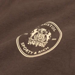 Jogginghosen*Sporty & Rich Bristol Crest 100th Sweatpant Chocolate Cream