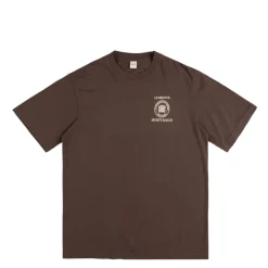 T-Shirts*Sporty & Rich Crest Seal 100th T Shirt Chocolate Cream