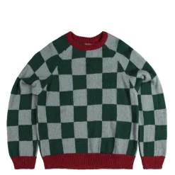 Knitwear*Stockholm Surfboard Club Rag Check Sweater Blue / Green / Red
