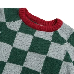 Knitwear*Stockholm Surfboard Club Rag Check Sweater Blue / Green / Red