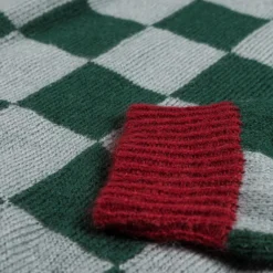 Knitwear*Stockholm Surfboard Club Rag Check Sweater Blue / Green / Red