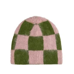 Beanies*Stockholm Surfboard Club Gas Reversible Beanie Green / Pink / Check