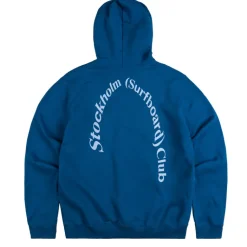 Hoodies*Stockholm Surfboard Club Bjorn Logo Hoodie Sapphire