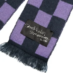 Schals*Stockholm Surfboard Club Umi Knitted Scarf Purple Check