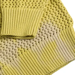 Knitwear*Stussy Pigment Dyed Loose Gauge Sweater Tie Dye Yellow