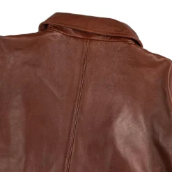 Jacken*Sunflower Short Leather Jacket Cognac