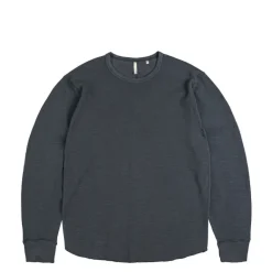 T-Shirts*Sunflower Waffle Tee LS Washed Black