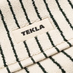 Badezimmer*Tekla Bath Mat Racing Green Stripes