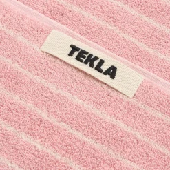 Badezimmer*Tekla Bath Towel Shaded Pink Stripes