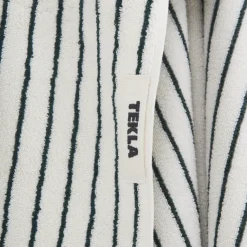 Badezimmer*Tekla Bath Towel Racing Green Stripes