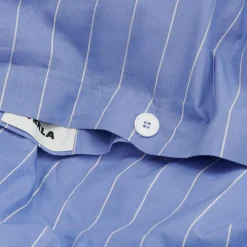 Schlafzimmer*Tekla Duvet Cover Clear Blue Stripes