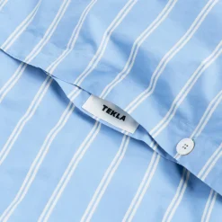 Schlafzimmer*Tekla Duvet Cover Island Blue Stripes