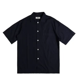 Pyjamas & Unterwäsche*Tekla Pyjamas Short Sleeve Shirt True Navy