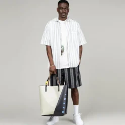 Pyjamas & Unterwäsche*Tekla Pyjamas Short Sleeve Shirt Needle Stripes