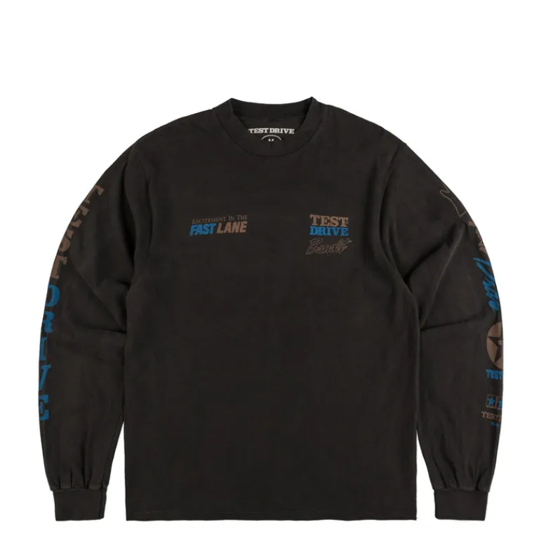 T-Shirts*Test Drive Bandit Longsleeve Vntg Black
