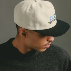 Caps & Bucket Hats*Test Drive Canvas Logo Hat Off White / Black