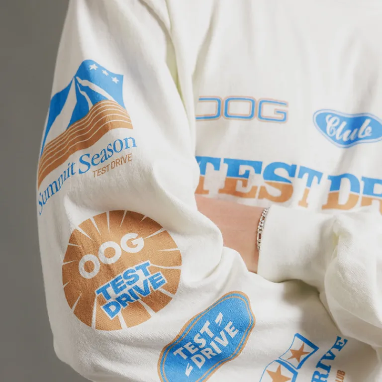 T-Shirts*Test Drive On Top Longsleeve Off White
