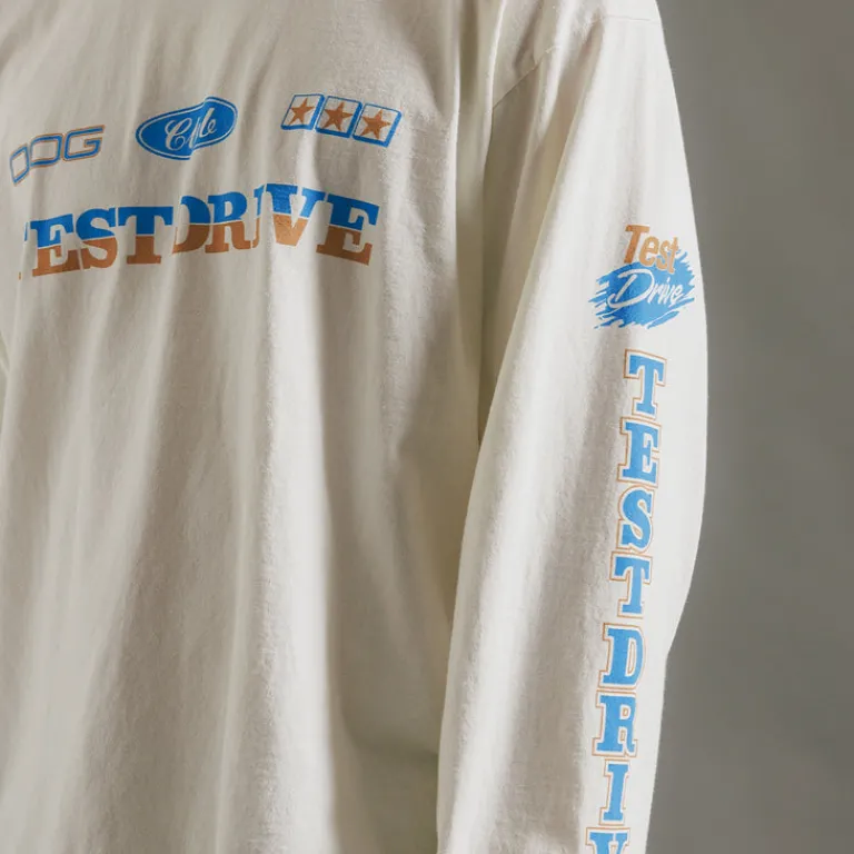T-Shirts*Test Drive On Top Longsleeve Off White