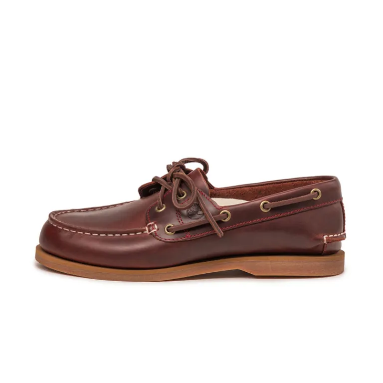 Leder Sneaker|Loafer*Timberland Classic Boat Shoe Burgundy