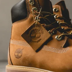 Leder Sneaker|High-Top Sneaker*Timberland Premium 6-Inch Lace Up Boot W *Waterproof* Wheat