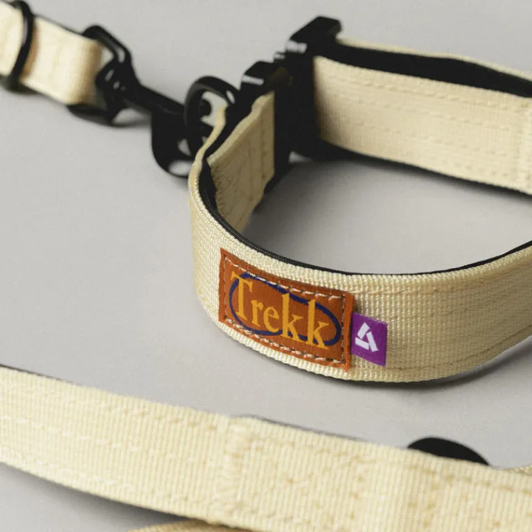 Hundezubehör*Trekk by Asphaltgold Trekk Dog Collar Creme / Black