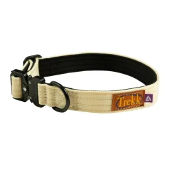 Hundezubehör*Trekk by Asphaltgold Trekk Dog Collar Creme / Black