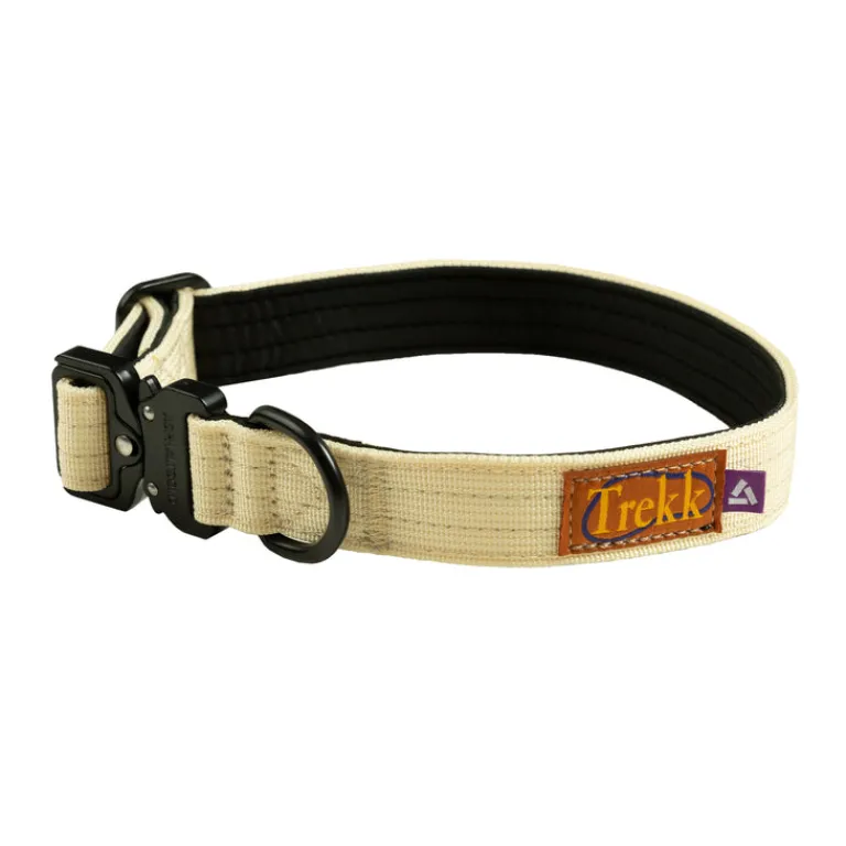 Hundezubehör*Trekk by Asphaltgold Trekk Dog Collar Creme / Black