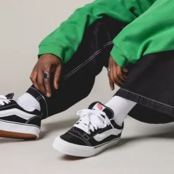 Leder Sneaker|Chunky Sneaker*Vans Knu Skool Black / True White